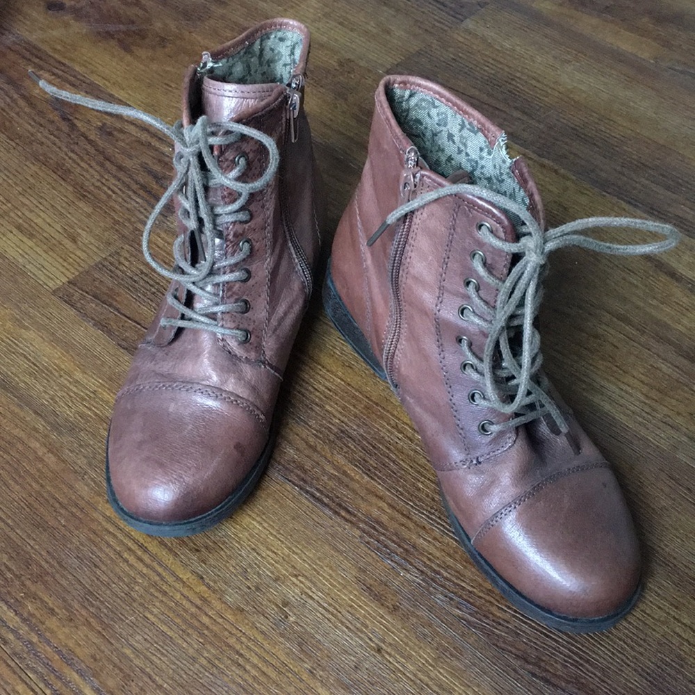 Steve Madden Leather Boots Tammee 6.5